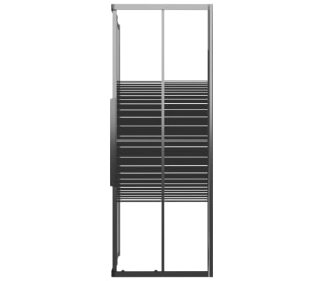vidaXL Duschkabin r&auml;nder ESG 90x70x180 cm svart