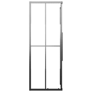 Sprchový kout napůl mléčné ESG 80 x 80 x 180 cm černý - obrázek 5
