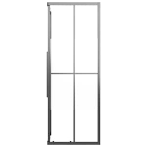 Sprchový kout napůl mléčné ESG 80 x 80 x 180 cm černý - obrázek 6