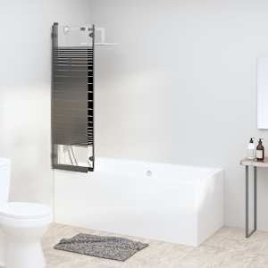 Skládací sprchová zástěna 3 panely 130 x 130 cm ESG černá - obrázek 3