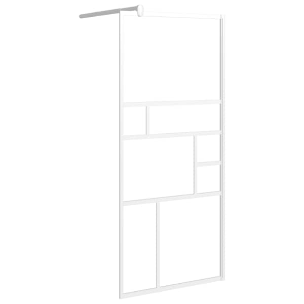 vidaXL du&scaron;inurga sein 80x195 cm ESG-klaas valge