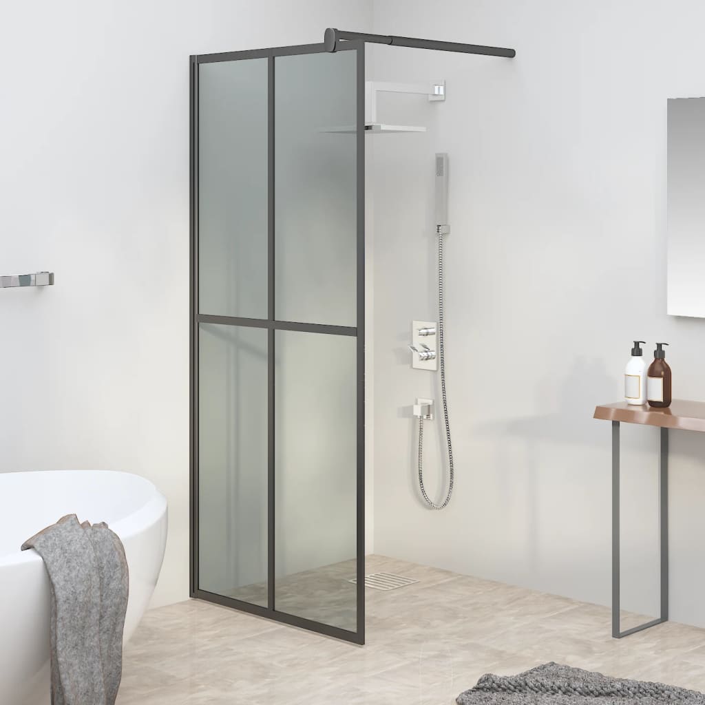 Walk-in Shower Enclosure Bathroom Wall Panel Screen Tempered Glass vidaXL - Picture 20 of 79