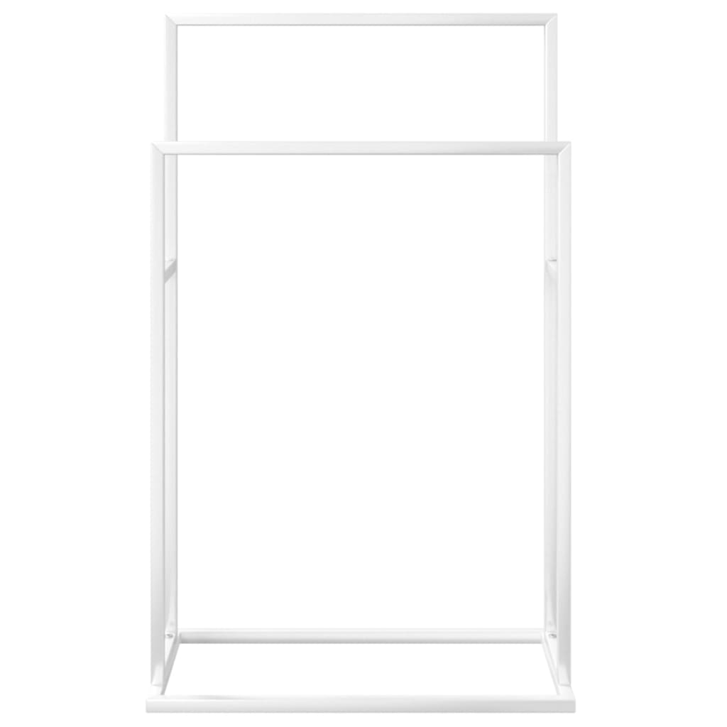 vidaXL szabadon álló fehér vas törölközőtartó 48 x 24 x 78,5 cm