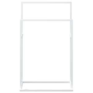 Volně stojící stojan na ručníky bílý 48 x 24 x 78,5 cm železo - obrázek 5