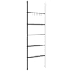 vidaXL k&auml;ter&auml;tikuivati redel 5 astmega, must, 58 x 175 cm, raud