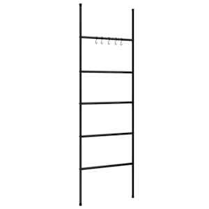 vidaXL k&auml;ter&auml;tikuivati redel 5 astmega, must, 58 x 175 cm, raud