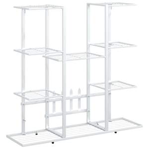 vidaXL lillealus, 94,5x25x89 cm, valge, raud