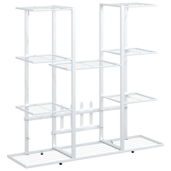 vidaXL lillealus, 94,5x25x89 cm, valge, raud
