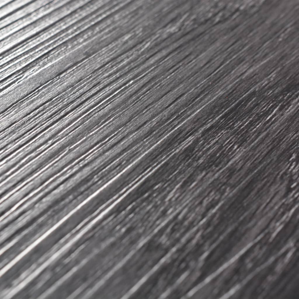 Samolepicí PVC podlahová prkna 2,51 m² 2 mm černobílá
