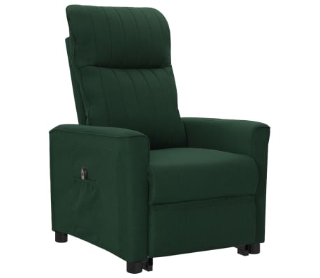 vidaXL Fauteuil Vert foncé Tissu