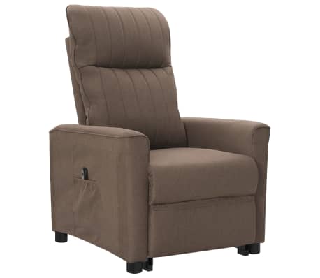 vidaXL Fauteuil Taupe Tissu