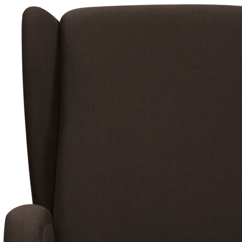 Atsistojantis masažinis krėslas, tamsiai rudas, audinys | Stepinfit.lt