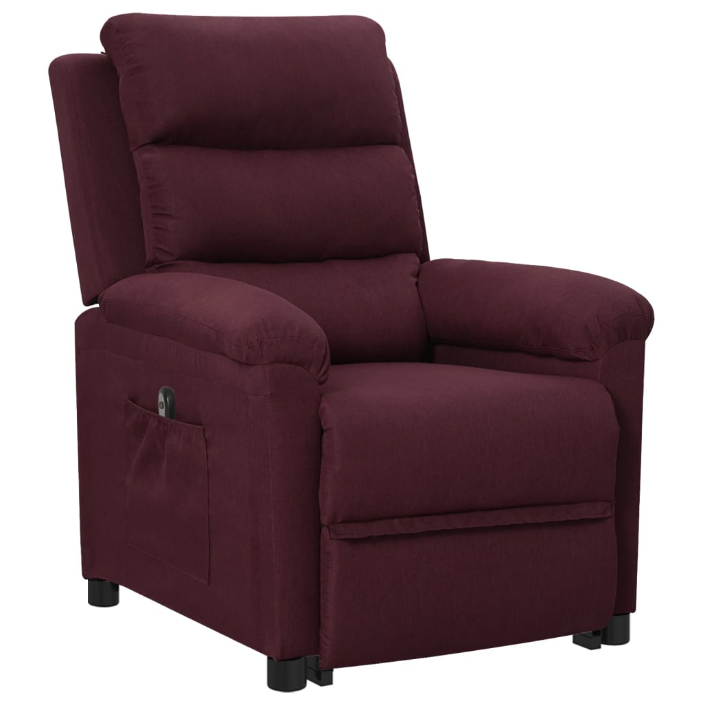 vidaXL Sillón elevable tela morado