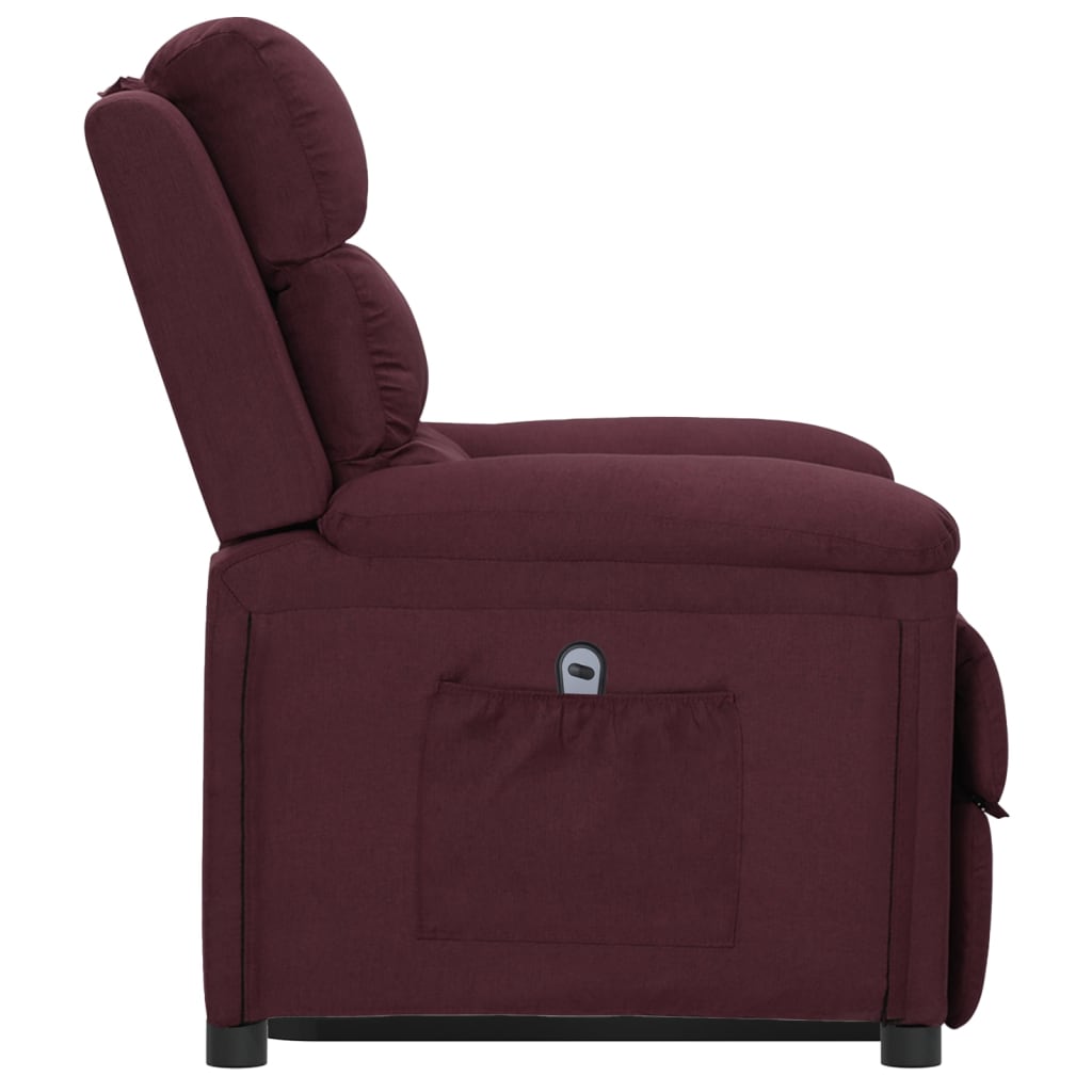 Atsistojantis atlošiamas krėslas, violetinės spalvos, audinys | Stepinfit