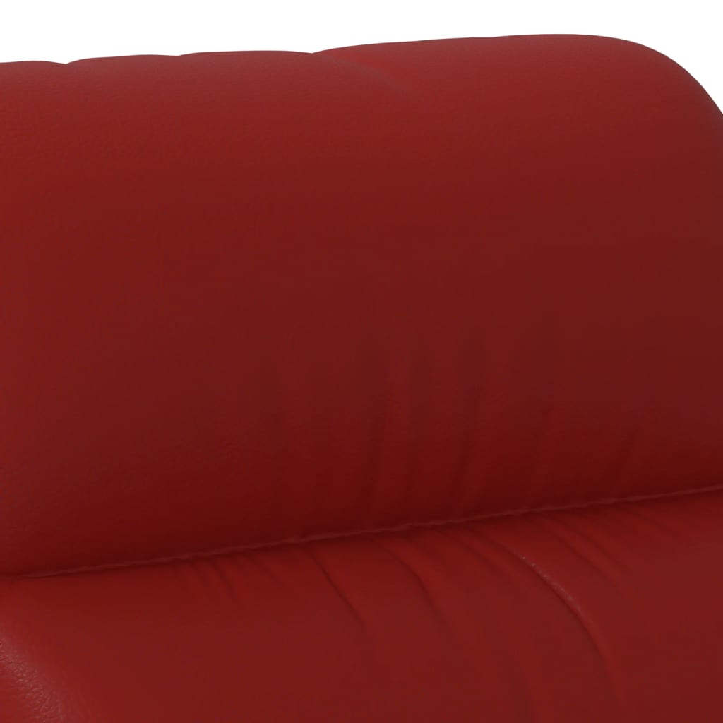 bordó műbőr felállást segítő fotel