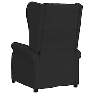 Elektrické polohovací křeslo ušák černé textil - obrázek 6