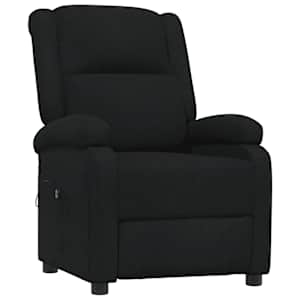 Elektrické polohovací křeslo černé textil - obrázek 3