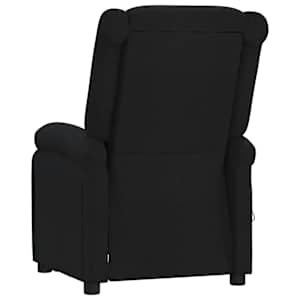 Elektrické polohovací křeslo černé textil - obrázek 6