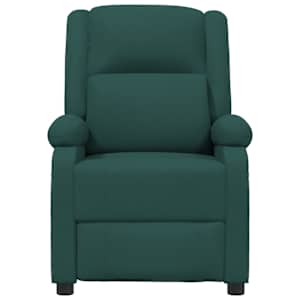 Elektrické polohovací křeslo tmavě zelené textil - obrázek 4