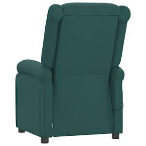 Elektrické polohovací křeslo tmavě zelené textil - obrázek 6
