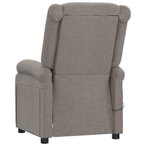 Elektrické polohovací křeslo taupe textil - obrázek 6