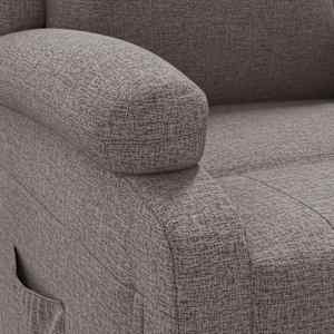 Elektrické polohovací křeslo taupe textil - obrázek 8