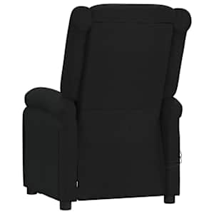 Elektrické masážní křeslo černé textil - obrázek 6