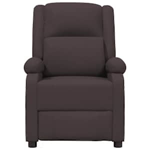 Elektrické masážní křeslo tmavě hnědé textil - obrázek 4
