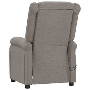 Elektrické masážní křeslo taupe textil - obrázek 6