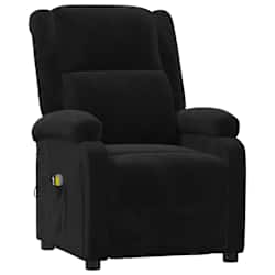 vidaXL Massagesessel Elektrisch Schwarz Samt