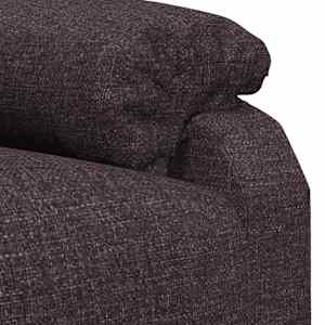 Elektrické polohovací křeslo tmavě hnědé textil - obrázek 8