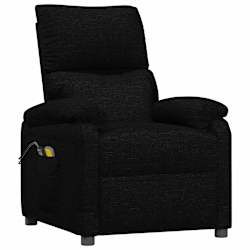 vidaXL Massagesessel Elektrisch Schwarz Stoff