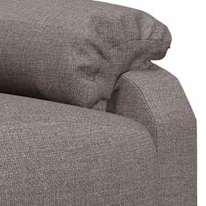 Elektrické masážní křeslo taupe textil - obrázek 9