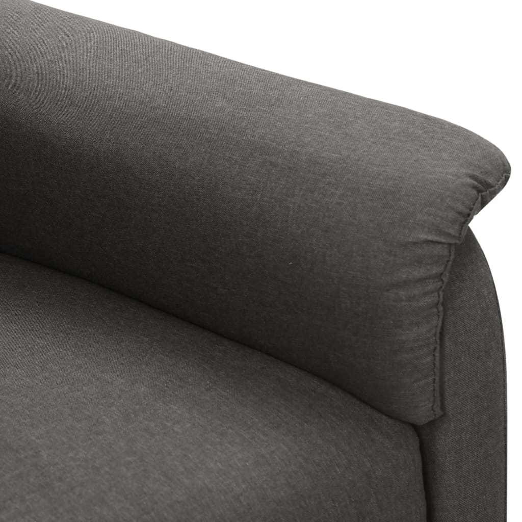 sötétszürke szövet elektromos masszázsfotel