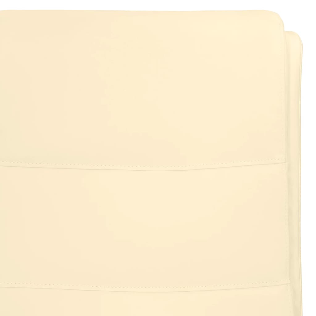 krémszínű műbőr elektromos dönthető fotel