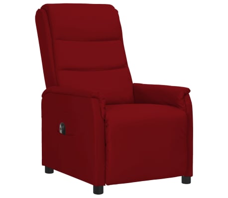 vidaXL Fauteuil inclinable électrique Rouge bordeaux Similicuir