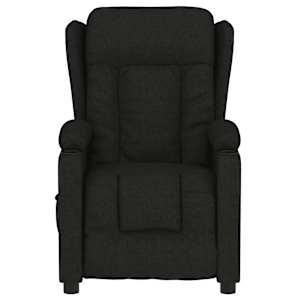 Elektrické polohovací křeslo černé textil - obrázek 4