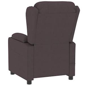 Elektrické polohovací křeslo tmavě hnědé textil - obrázek 6