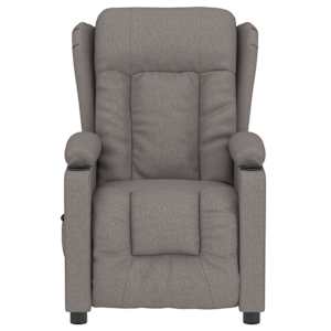 Elektrické polohovací křeslo taupe textil - obrázek 4
