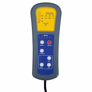 Elektrické masážní křeslo krémové umělá kůže - obrázek 11