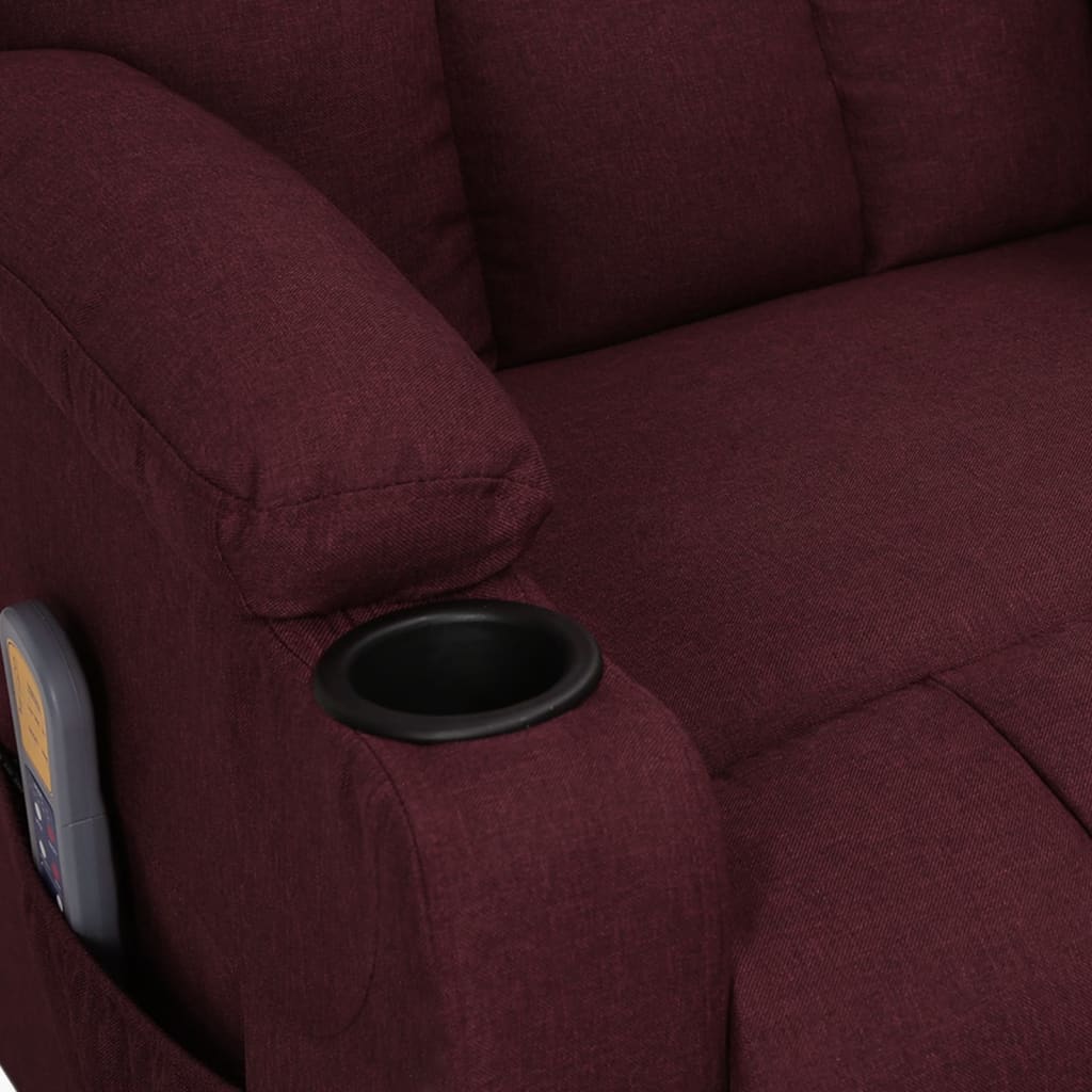 lila szövet elektromos masszázsfotel