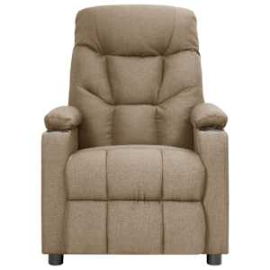 Elektrické masážní křeslo taupe textil - obrázek 3