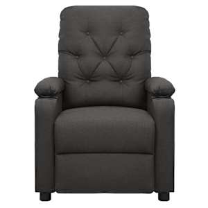 Elektrické polohovací křeslo tmavě šedé textil - obrázek 3