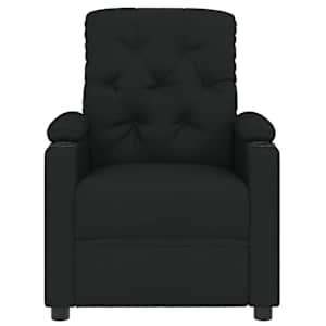 Elektrické polohovací křeslo černé textil - obrázek 4