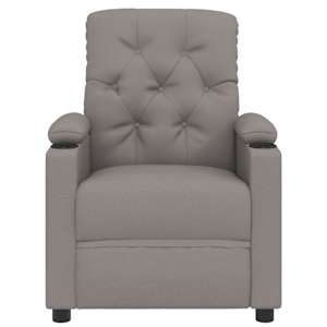 Elektrické polohovací křeslo taupe textil - obrázek 4