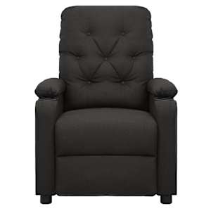 Elektrické masážní křeslo černé textil - obrázek 3