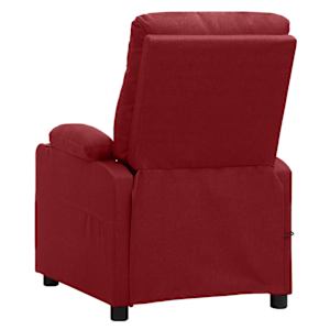 Elektrické masážní křeslo vínové textil - obrázek 5