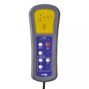 Elektrické masážní křeslo šedé umělá kůže - obrázek 11