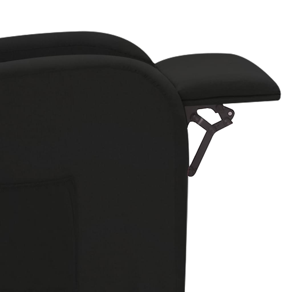 fekete szövet elektromos dönthető fotel