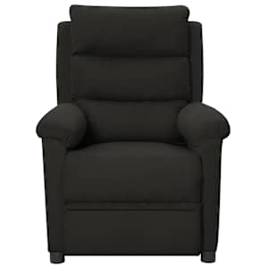 Elektrické polohovací křeslo černé textil - obrázek 3